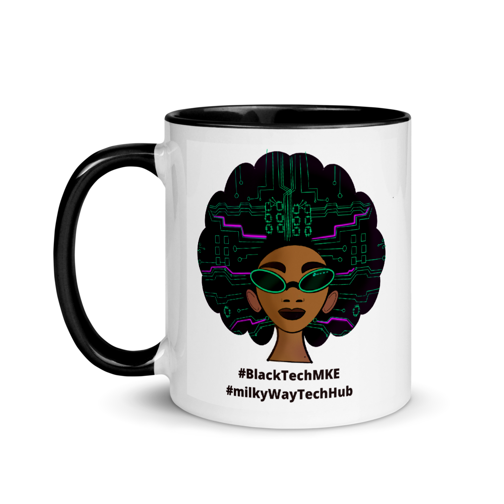 Black Tech Mug with Color Inside – Milky Way Tech Hub